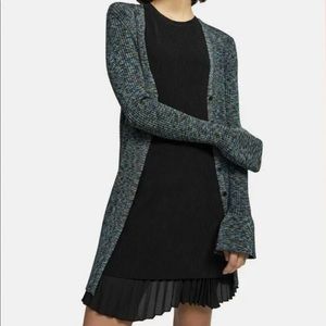 Theory Cabled Rib Knit Cardigan